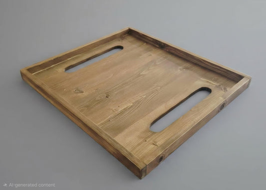 Handcrafted Wooden Walker Tray